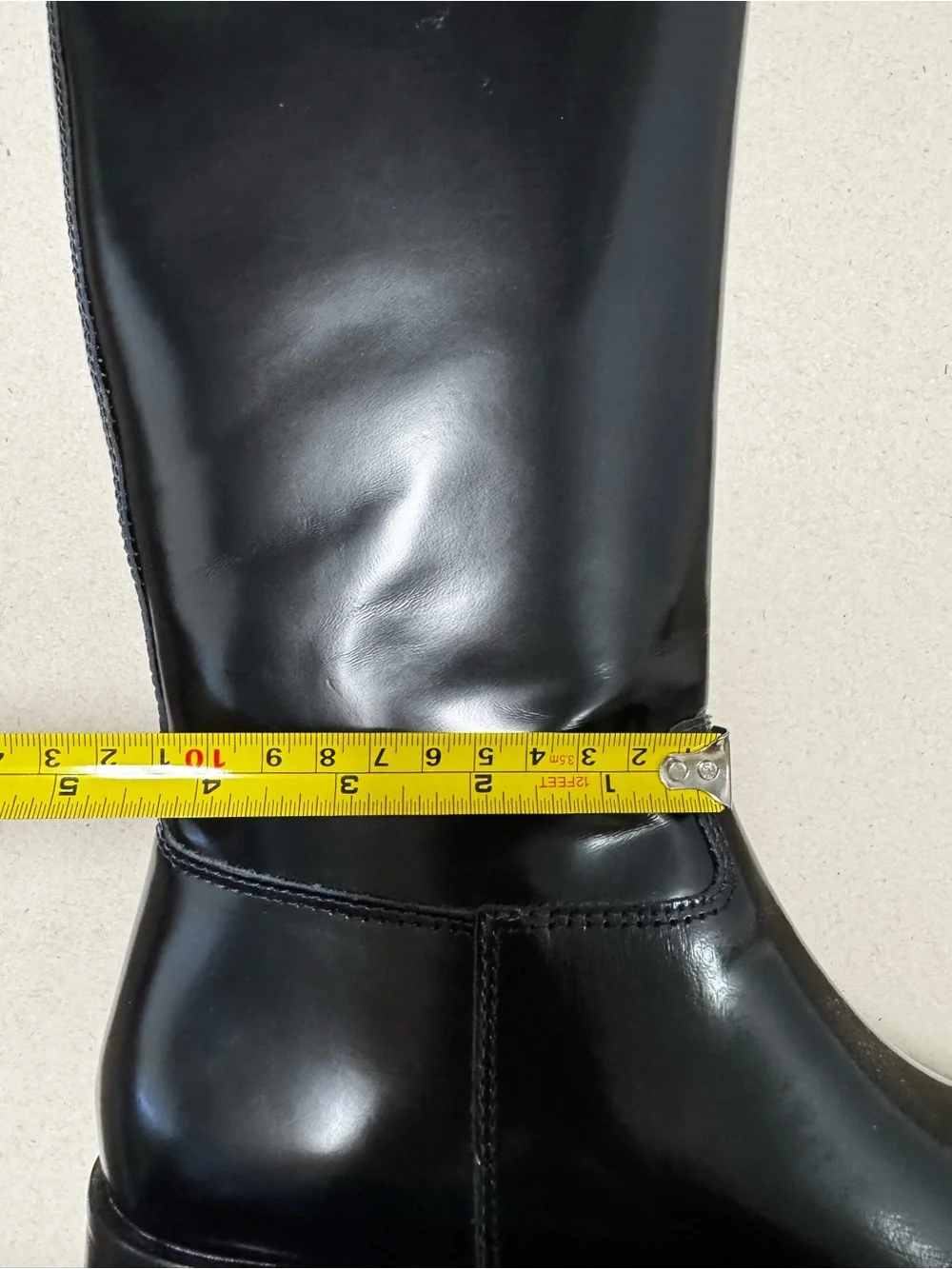 Anthropologie Silent D Black Leather Giselle Riding Boots Sz 38 EU / 7 US + Box